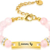 Personalized Baby Name Bracelet, 18K Gold Plated Customized Bracelets Id Protection Bracelet New Born Birthday Gift for Toddler Girls Boys