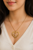 Elegant Personalized Heart Name Necklace with Diamond Accents