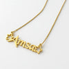 Custom Star Name Necklace – Personalized 24CT Gold Plated Jewelry Gift for Women & Girls