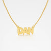 Custom Drip Name Necklace for Men – Personalized Pendant with Unique Melting Font