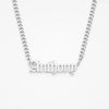 Custom Name Necklace – Personalized Pendant for Men & Women with Bold Gothic Font