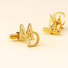 Custom Monogram Cufflinks – Personalized Initial Letter Cufflinks for Men, Groomsmen, Gifts