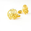 Custom Arabic Calligraphy Cufflinks – Personalized Square Engraved Men's Accessories | Elegant Islamic Gift
