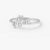 Personalized Name Ring – Custom 24CT Gold Plated Dainty Ring for Women & Girls – Custom Jewelry Gift