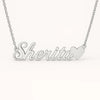 Personalized 24CT Gold Platted Name Necklace with Heart Charm – Custom Script Font Jewelry for Women, Girls & Gifts