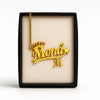 Custom Gold/Silver Crown Name Necklace – Personalized Jewelry for Women with Star & Initial Charm