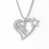 Custom 24CT Gold Platted Heart Name Necklace with Star – Personalized Pendant Gift for Her