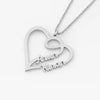 Custom Double Name Heart Necklace – Personalized Gold Pendant