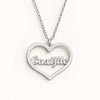 Custom Heart Name Necklace ā Gold Plated Personalized Pendant