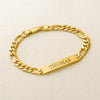 Personalized Gold Name Bracelet – Custom Engraved ID Jewelry