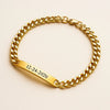 Custom Silver ID Bracelet – Engraved Date Jewelry for Men & Women