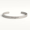 Personalized Coordinates Cuff Bracelet – Custom Engraved Minimalist Jewelry