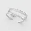 Personalized Silver Name Cuff Bracelets – Custom Couple & Single Designs