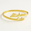 Custom Double Name Gold Bracelet
