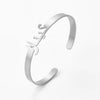 Custom Arabic Name Bracelet – Gold Plated Calligraphy Cuff Jewelry