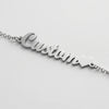 Custom Name Bracelet with Heart – Personalized Silver Jewelry Gift