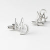 Custom Monogram Cufflinks – Personalized Initial Letter Cufflinks for Men, Groomsmen, Gifts