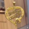 Personalized Heart Name Pendant