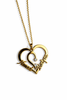 Elegant Personalized Heart Name Necklace with Diamond Accents