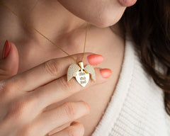 Customize Diamond Heart Necklace