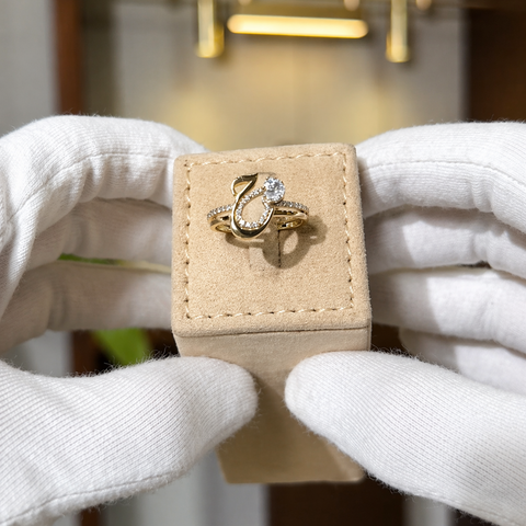 Arabic Diamond Encrusted Ring
