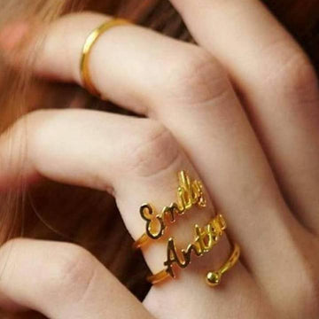 أقراط أنيقة بتصميم اسم مخصص