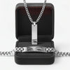 Premium Silver & Gold Cuban Chain Necklace & ID Bracelet Set – Men's Luxury Stainless Steel Jewelry Gift