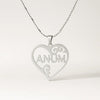 Custom Gold Heart Name Necklace – Personalized Elegant Pendant for Women