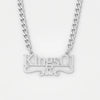 Custom Name Necklace – Crown Pendant with Bold Cuban Chain for Men, Streetwear Royalty Jewelry
