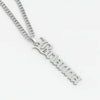 Custom Name Necklace – Personalized Pendant for Men with Gothic Font & Curb Chain