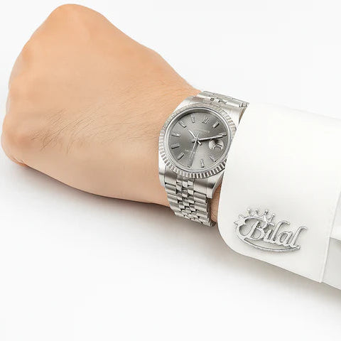 Personalized Cufflinks for Men – Custom Name Engraved Luxury Accessories | Wedding, Business & Gift