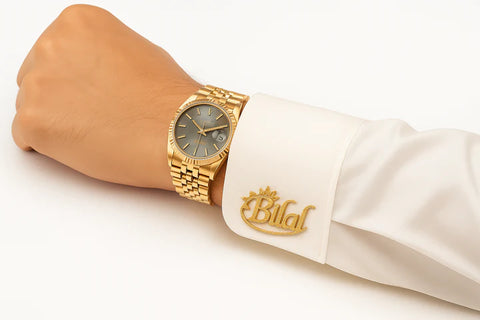 Personalized Cufflinks for Men – Custom Name Engraved Luxury Accessories | Wedding, Business & Gift