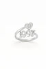 Custom Birth Year Ring – YOUR NAME OR BIRTH YEAR 24CT Gold Plated Ring with Heart & Diamond Accent – Personalized Jewelry Gift for Women