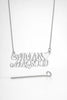 Custom Name Necklace for Women – Personalized 24CT Gold Plated Jewelry with Heart Charm – Unique Gift for Her – YOUR NAME HER/HIM NAME Design