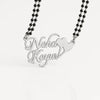 Personalized Couple Name Necklace – 24CT Gold Plated Style Pendant with Double Heart Design for Women