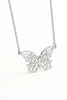 Personalized Butterfly Name Necklace – Custom Gold Cutout Pendant for Women