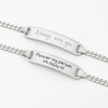 Gold Couple ID Bracelets – Personalized Engraved Matching Set