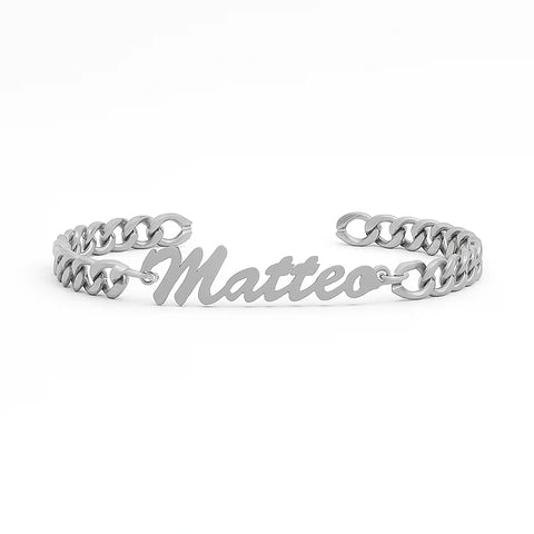 Custom Gold Name Bracelet – Personalized Cuban Chain Jewelry