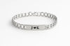 Personalized Gold Initial Bracelet – Custom Engraved Couples Jewelry