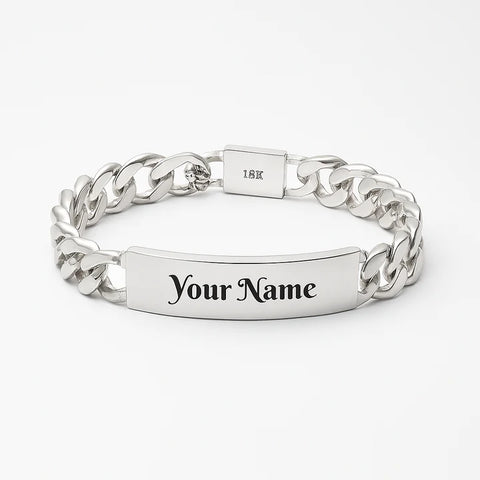 Gold Custom Name Bracelet – Luxury Cuban Chain