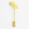 Gold MSK Initial Lapel Pin – Custom Monogram Brooch for Men