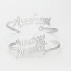 Custom Double Name 24CT Gold Bracelet – Personalized Butterfly Design with Diamond Accent