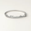 Custom Couple Name Bracelet – 24CT Gold Platted Heart Bangle