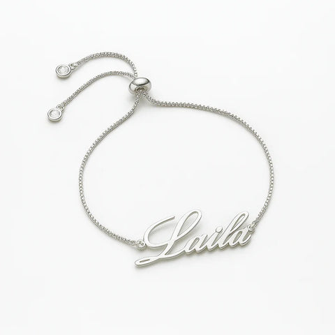Custom Name Bracelet “Your Name” – 24CT Gold Platted Adjustable Personalized Jewelry Gift for Women