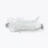 Custom Name Necklace – Double Name with Heart Design