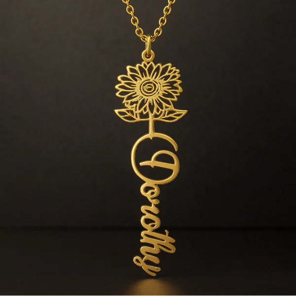 Luxury 24CT Gold Plated Arabic Initial Trending Necklace – Custom Letter Pendant with CZ Stones – Personalized Islamic Jewelry for Women & Girls