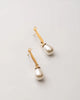 Elegant Arabic Letter Pearl Drop Earrings for Women