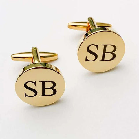Personalized Cufflinks – Custom Engraved Monogram Gift for Men | Elegant Octagon Shape