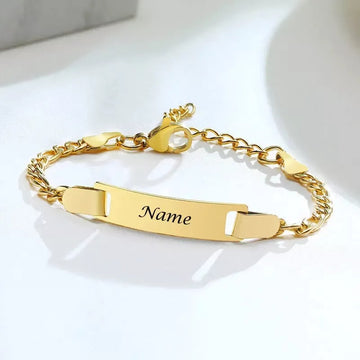 Personalized Baby Bracelet Custom Name For Children Infant Boy and Girl Love Angle Mom To Daughter/Son