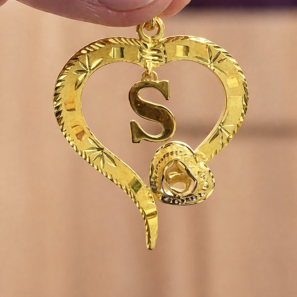 Personalized Heart Name Pendant